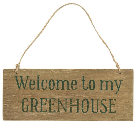 Tabuľka Welcome to my Greenhouse