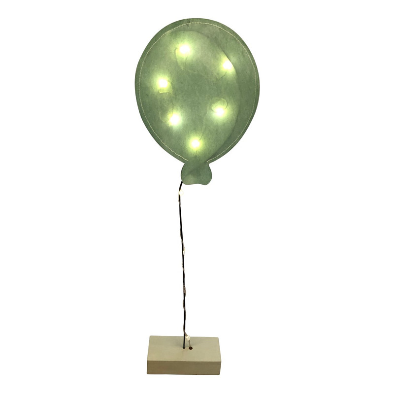 Dekoračný LED balón mint