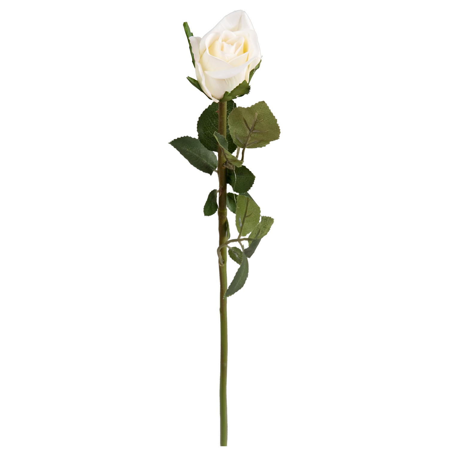 Umelá ruža - biela 60cm